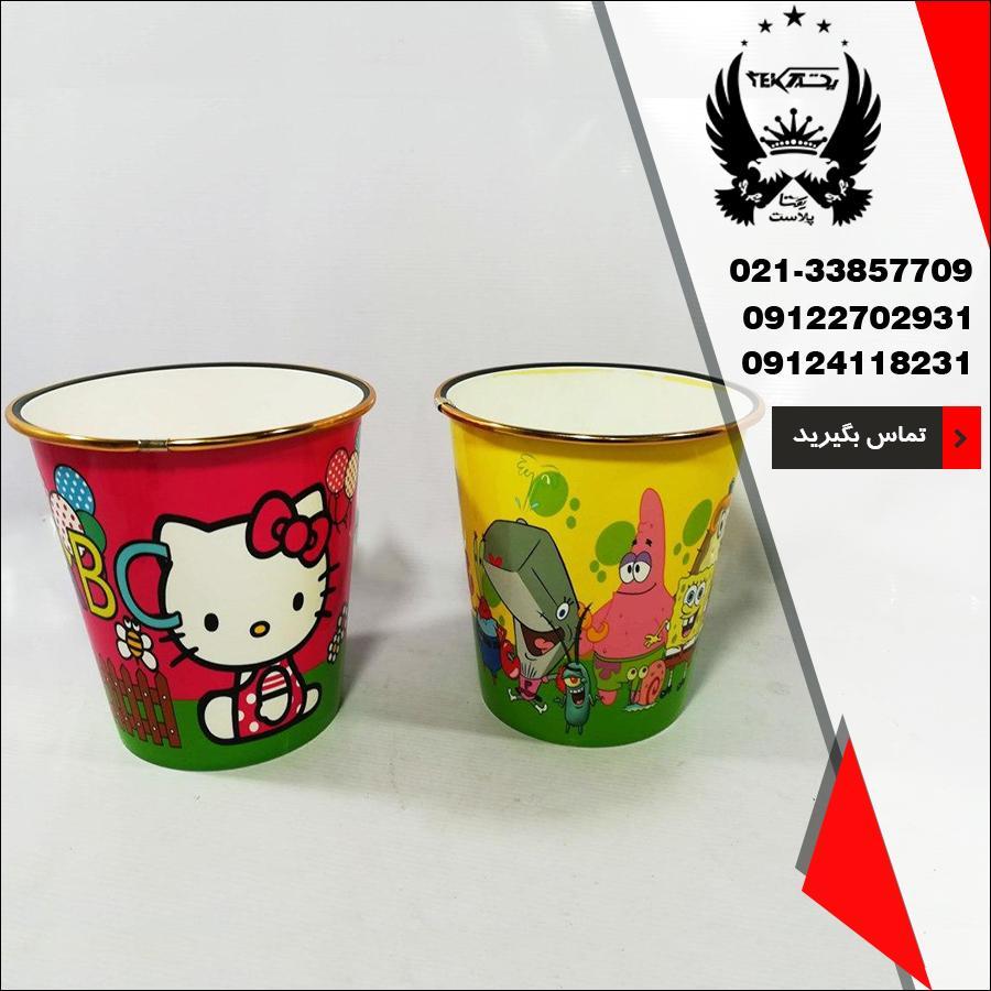 فروش عمده سطل طلاکوب کودک - تصویر اصلی یکتا